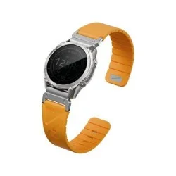 Uniq Fluo Magnetic Smart Watch Strap with Removable Connector For Garmin Watch 26mm Lug - Pale Orange